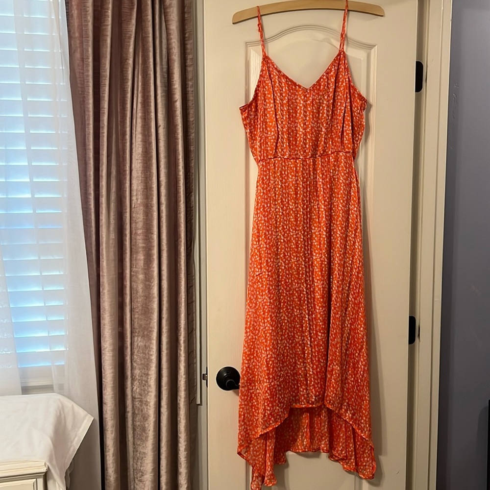 Lulus high low dress large zip back